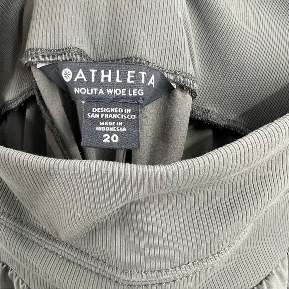 NEW Athleta Nolita Wide Leg Pant Sz 20 Green - Picture 9 of 12